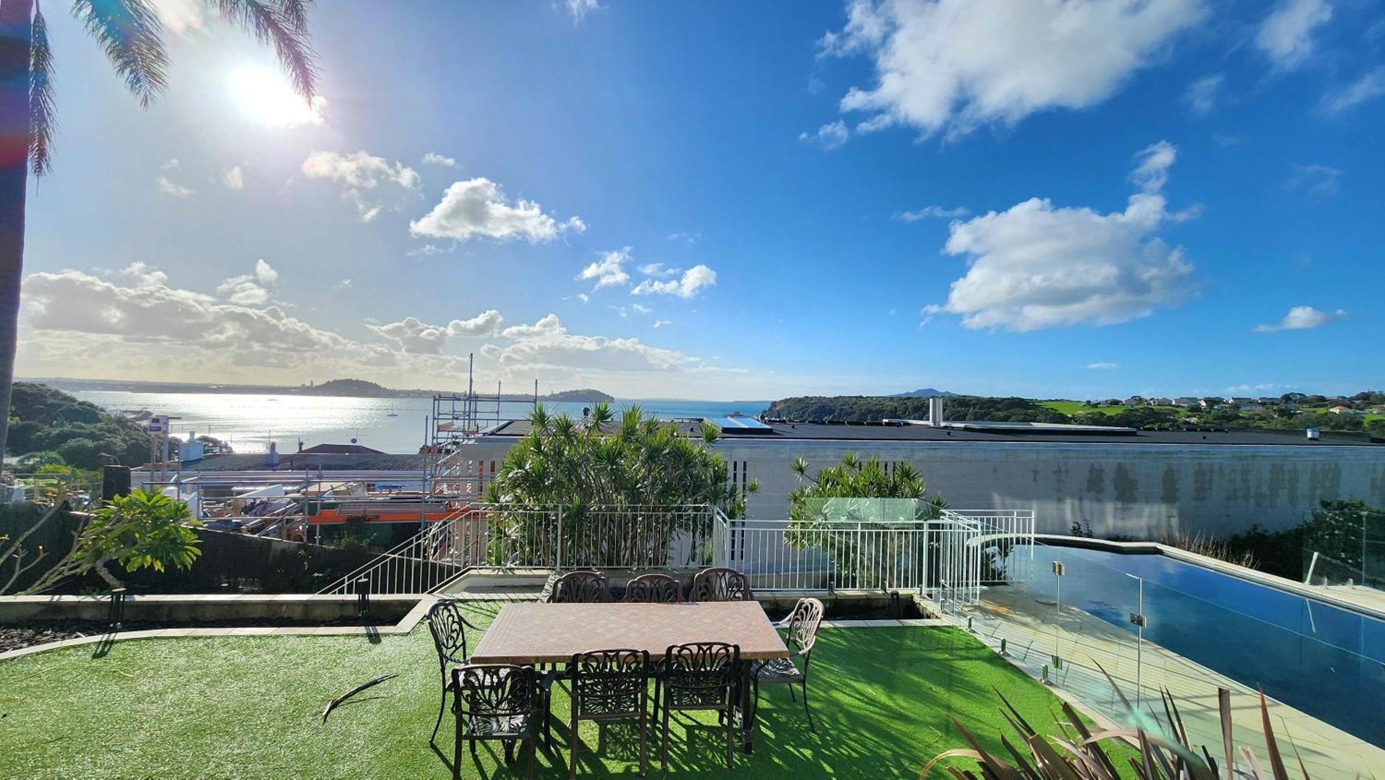 奥克兰Orakei Grandeur Mansion With Sea Views & Pool别墅 外观 照片